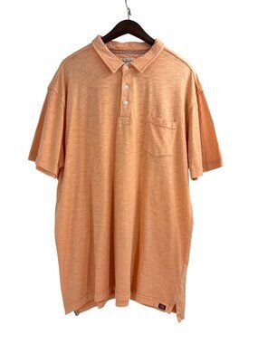 The Normal Brand Mens XXL Polo Shirt 100% Cotton Short Sleeve Peach Lightweight
